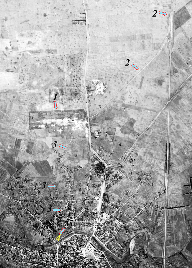 Фрагмент аерофотозйомки Ніжина. Жовтень 1943.